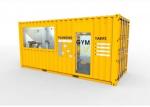 Gym 3D 20gp Prefab Storage Container Homes