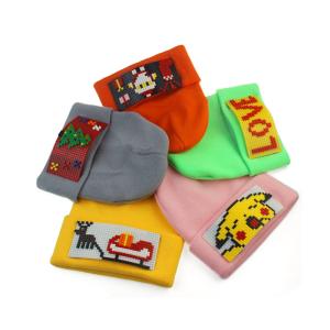 Quality Unisex Christmas Santa Claus Embroidery Winter Beanie Hats wholesale