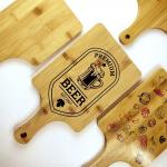 Sublimation Printing Bamboo Wood Pizza Tray Wood Steak Serving Plate
