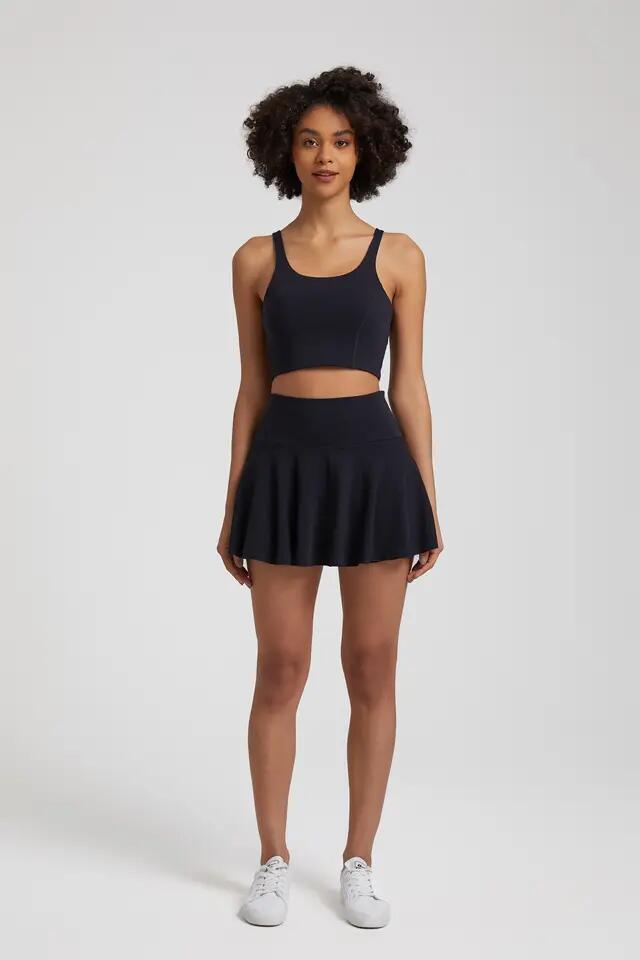 Fitness Yoga Active Skirt Set Gym Fitness Yoga Sets Two Piece Sports