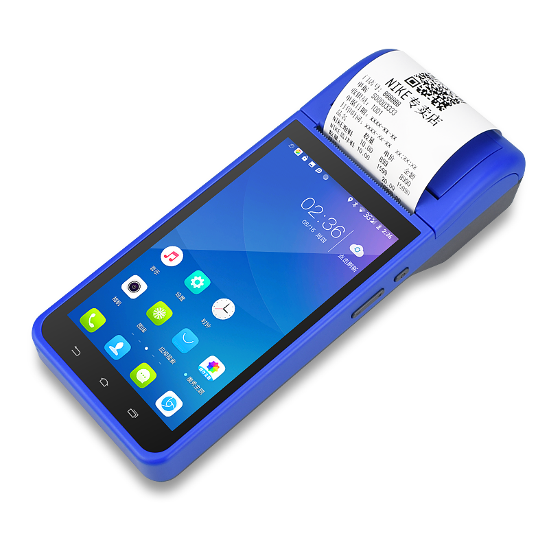 1G/2G Hard Disk Capacity Android POS Terminal Printer 58mm Convenience for Self Service