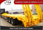 Four Axle 100 Ton Lowboy Semi Trailer Construction Equipment Carrier