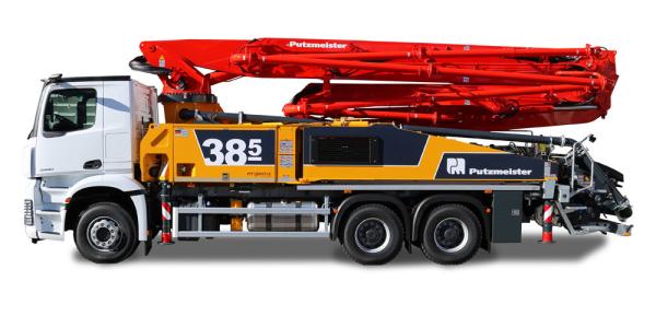 M38-5 4141 Used Putzmeister Concrete Pump Truck Concrete Batching Plants 365