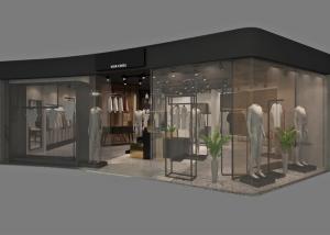 China Simple Style Clothing Store Display Fixtures , Customized Retail Apparel Displays on sale