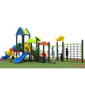 Quality Outdoor Kids Playground Slide Set With Transparent Tube wholesale