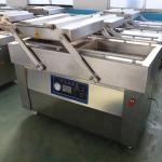 Food Meat Vegetable Sausage Rice Dual Chamber Vacuum Sealer Commercial