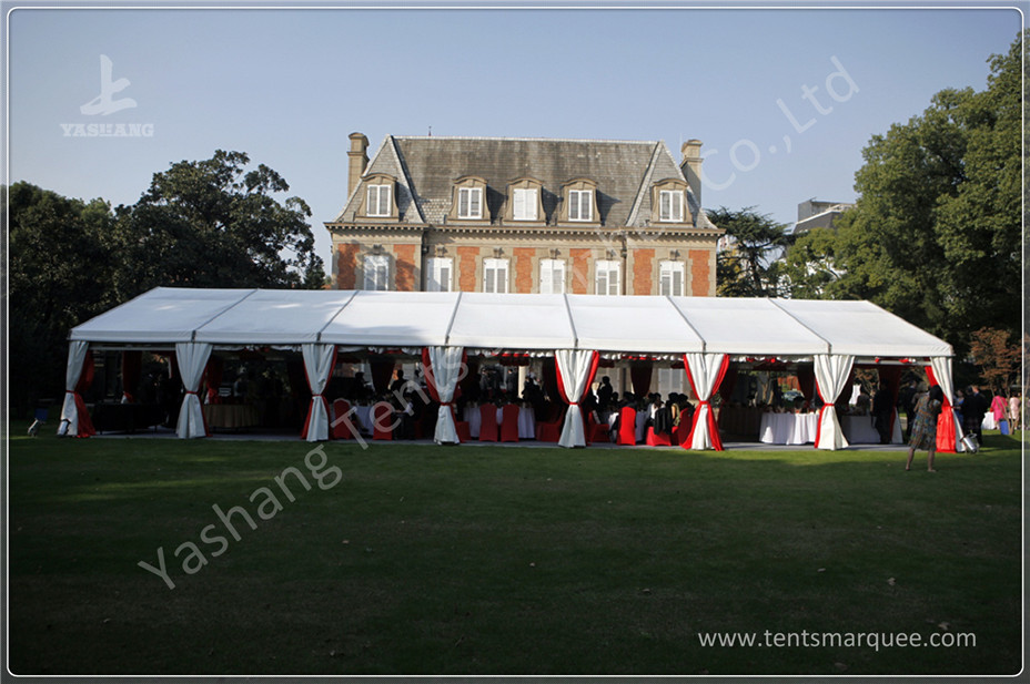 Large Outdoor Backyard Luxury Wedding Tents , Decorating Tents For Wedding Receptions