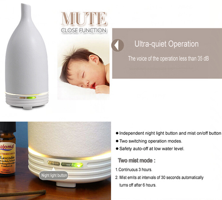DC 24V 650mAh Ultra Quiet Ceramic Aroma Diffuser