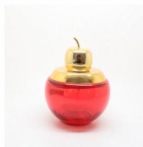 Quality 100ml round apple perfume bottle with uv apple cap wholesale