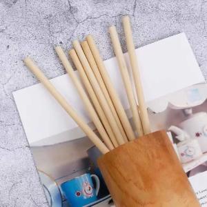 Quality Disposable Natural Reed Drinking Straws 18cm compostable boba straws wholesale