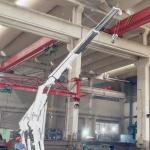 Innovative 0.5 Ton Provision Crane Knuckle And Telescopic Boom On Ship