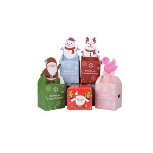 Quality Christmas Apple Favor Gift Candy Chocolate Folding Paper Box Luxury Cardboard wholesale