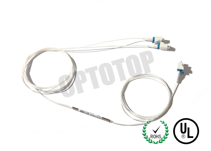 LC UPC 50DB Single Mode Fiber Coupler 1480nm Low PDL With 1x2 Ports
