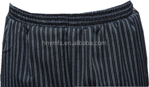 Printed Elastic Waistband Kitchen Cooking Chef Pants Worker Uniforms Print Chef Pants