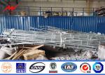 Transmission Steel Metal Electric Pole 15m 550 Dan 650 Dan 4mm / 5mm Thickness