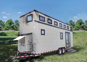 Quality Stylish Prefabricated Tiny Houses On Wheels: Modern Small House Designs With Trailer For Airbnb wholesale