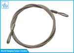 6mm 7x19 Stainless Steel Wire Rope Slings Eye & Eye For Aircraft Cable Display