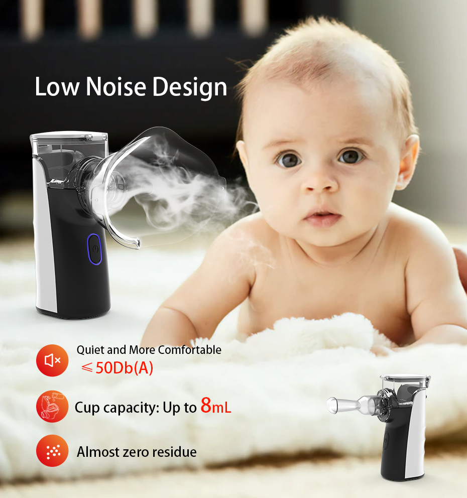 Household Portable Mesh Nebulizer For Kid Baby