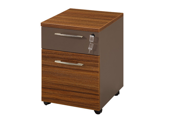 3 Drawer Short Filing Cabinet , File Cabinet Furniture Panel Wood Style