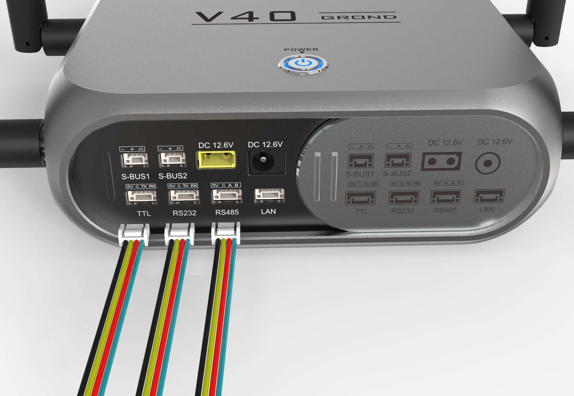 Multifunction Drone Uav Data Link System 300mW-2W 806-826MHz