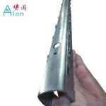 10FT High Zinc Coated Metal Plant Support Stakes With Three Round Holes