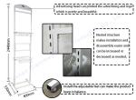 Metal Hanging Rack Retail Leather Belt Display Stand
