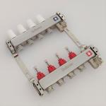 ZZ18155 PEX Radiant Floor Heating Stainless Steel Manifold Set , Underfloor