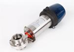 1 Inch Sanitary Control Valves Pneumatic Operated Butterfly Valve Welded End