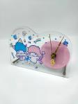 Offset Printing Acrylic Clock Stand 20cm X 14cm X 6cm Size Fashionable