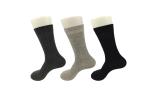 Grey Cashmere Mens Striped Dress Socks , Make To Order Athletic Dress Socks