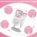 Ultrasonic Heartbeat Detector Monitor Home Pregnancy Pregnant Fetal Heartbeat