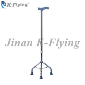 Quality 3 Point Base Metal Medical Rehabilitation Equipment Adjustable Walking Sticks Elderly wholesale
