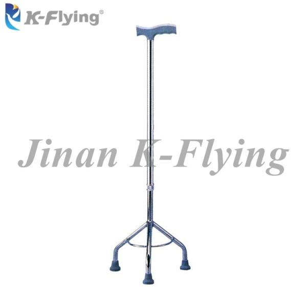3 Point Base Metal Medical Rehabilitation Equipment Adjustable Walking Sticks