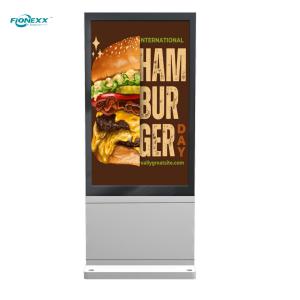 Quality 32 inch Silver AD Board Outdoor Fanless Vertical Digital Totem wholesale