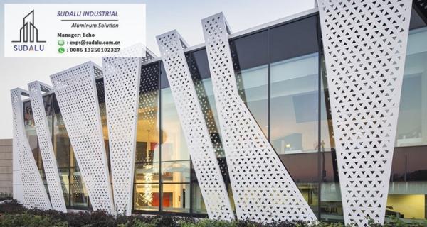 SUDALU Foshan Architectural Laser Cutting Panels Outdoor Aluminum Facade