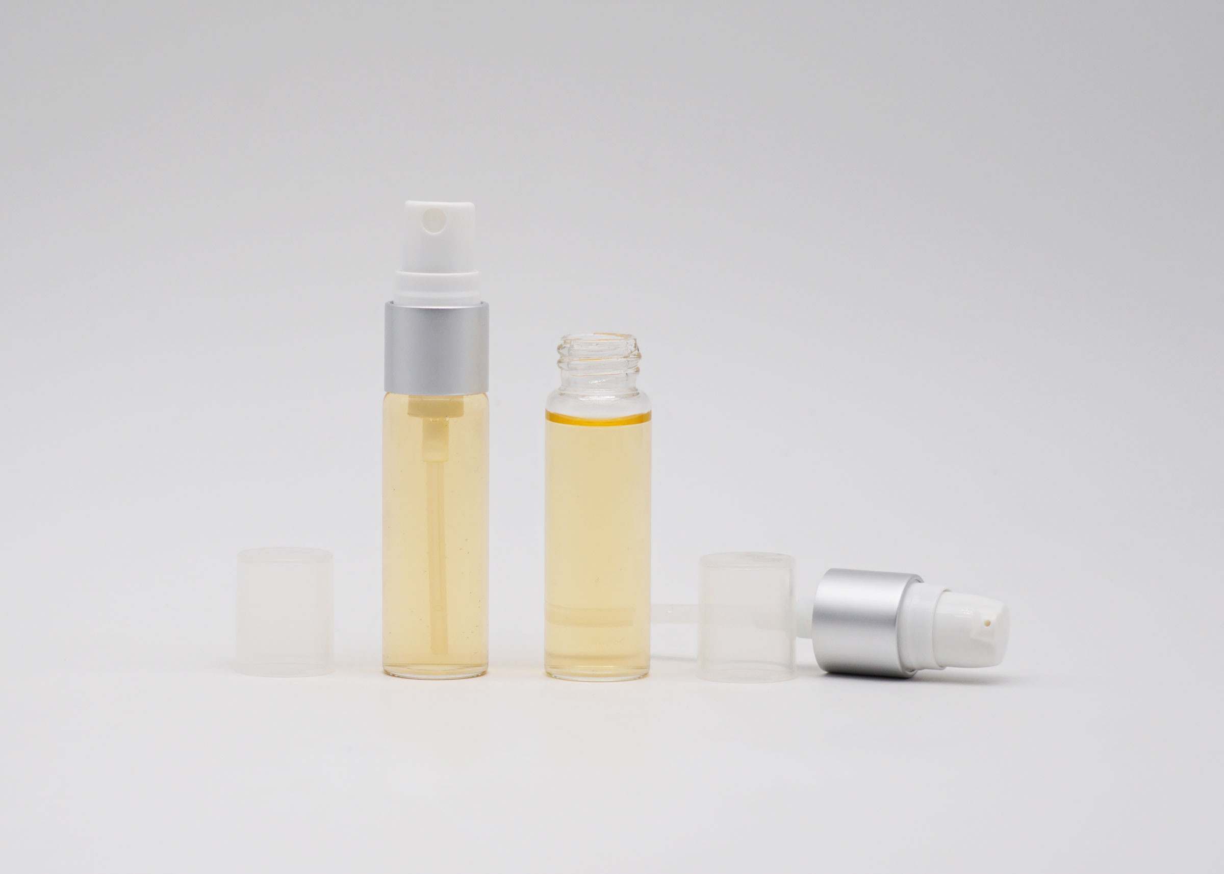Glass Bottle With Plastic Screw Mist Sprayer Mini 8ml Perfume Atomizer