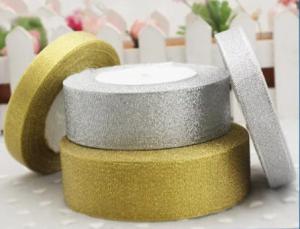 Quality High Color Fastness Silver Gold Ribbon For Gift Crafters Wedding Party wholesale