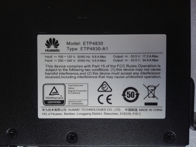 Huawei ETP4830-A1 Embedded Communication Power Supply System 48v 30A