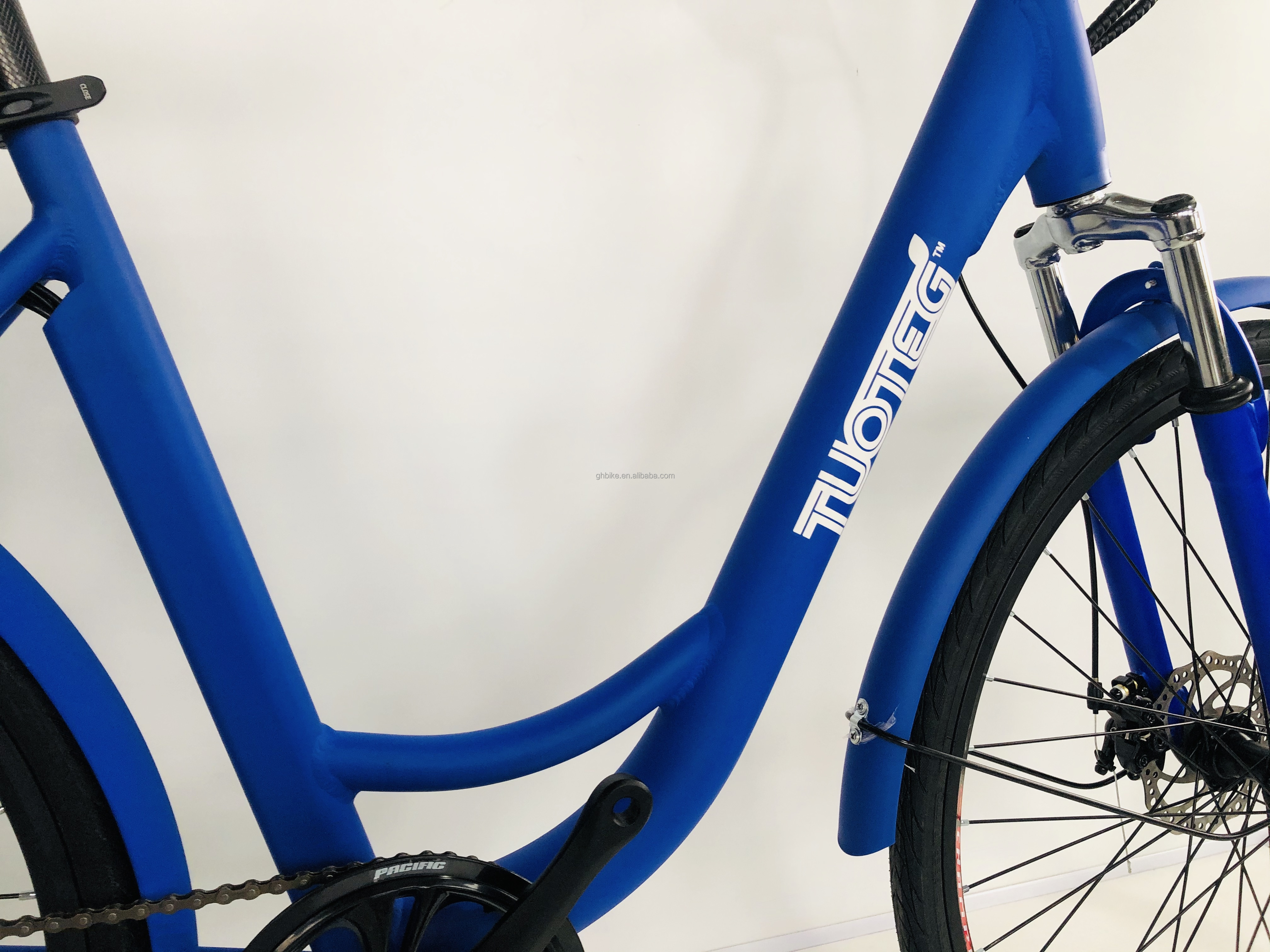 48V 500W 14AH 28MPH OEM Customized Women Lady Step Though Electric City Bike for Easy
