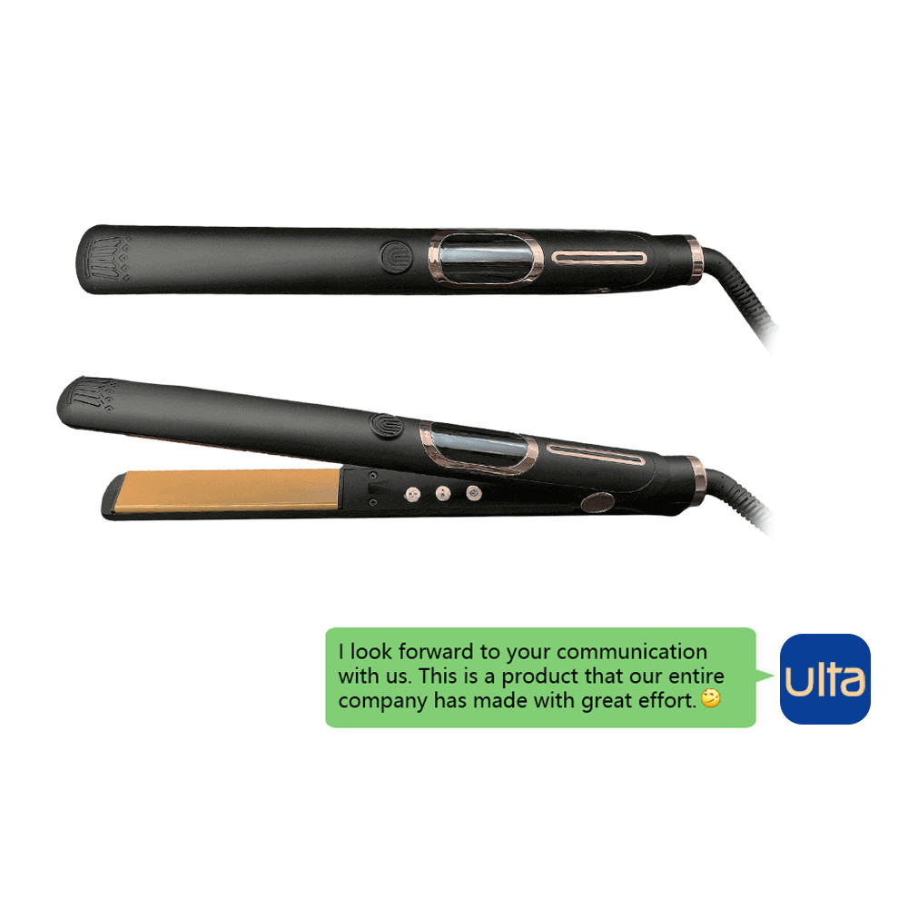 2 in 1 Hair Straightening With Ceramic LCD Adjustable Temperature Flat Iron