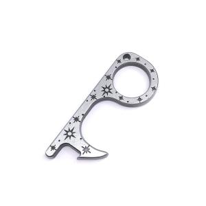 Quality Multifunctional No Touch Door Opener Keychain With Nickel Plating wholesale