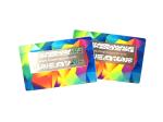 Color Printed Stainless Steel Metal ID Card With Laser Cut Logo 85x54x0.5mm