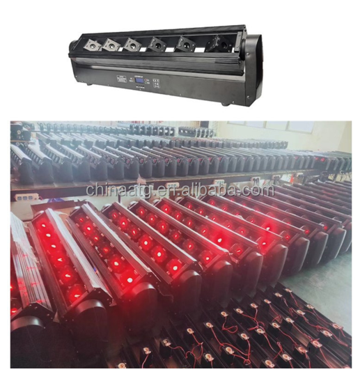 6 Eyes Moving Head LED Stage Lighting Bar Swing Rotating RGB
