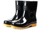 Black Medical Protective Boots / Medical Safety Boots Waterproof