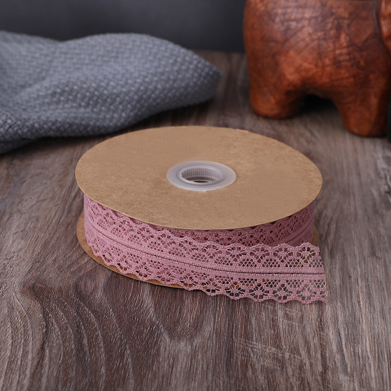 2.5cm Elastic Band Hollow Flower Ribbon for Sewing Clothing Garment Decorative Lace Trim
