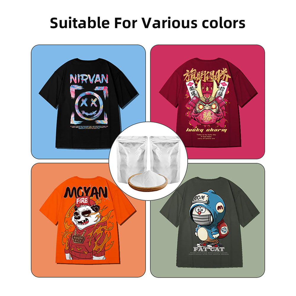 T-Shirt Heat Transfer Printing Tpu Dtf Powder Tpu Adhesive Dtf Hot Melt White Adhesive Powder