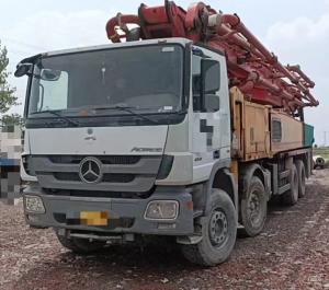 Quality Used 2014 Putzmeister 56m Concrete Placing Boom Pumping Machine Truck Mounted Concrete Pump Cost wholesale