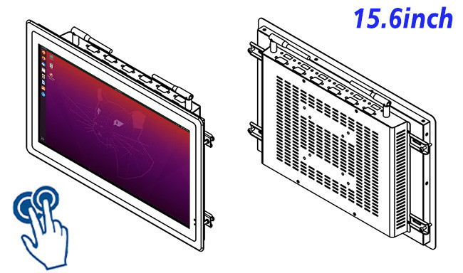 15.6-Inch Panel-Mount Linux Touch Screen for Smart Manufacturing and Digital Signage