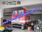Giant Funny Firetruck Inflatable Bouncy Castle Jumper House
