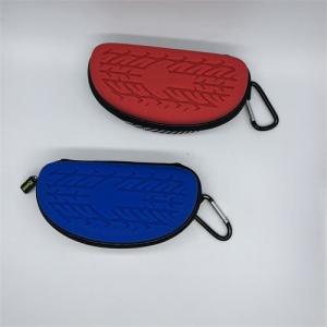 Quality Rubber Bespoke Logo Hard Zipper Glasses Case Handhold Eyeglasses Case 16*8*7.5CM wholesale